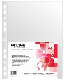 Koszulka A4 krystaliczna OFFICE 40 mic. 100 szt.