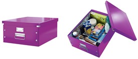 Pudło uniwersalne Leitz Click&Store duże fioletowe