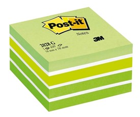Notes samoprzylepny 3M 76X76 2028-G zielony 450k