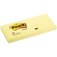 Notes samoprzylepny 3M 38X51 653 żółty 3x100k