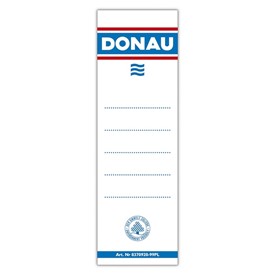 Etykieta do segregatora DONAU wsuwana 48x153/20szt