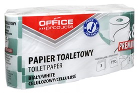 Papier toaletowy OFFICE 3W biały 8 rolek